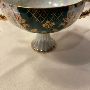 Royal Sealy China double handled compote footed bowl
